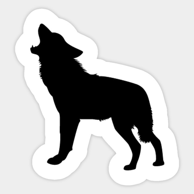 Wolf Silhouette Decals